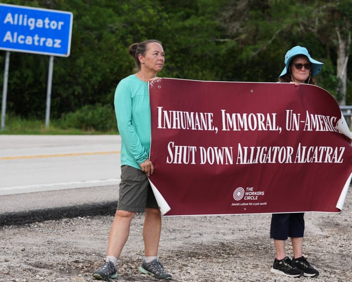 Even as Florida moves detainees from ‘Alligator Alcatraz’, activists fight for its permanent closure