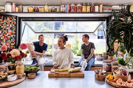 Jo Barrett, Matt Stone and Joost Bakker at Future Food System.