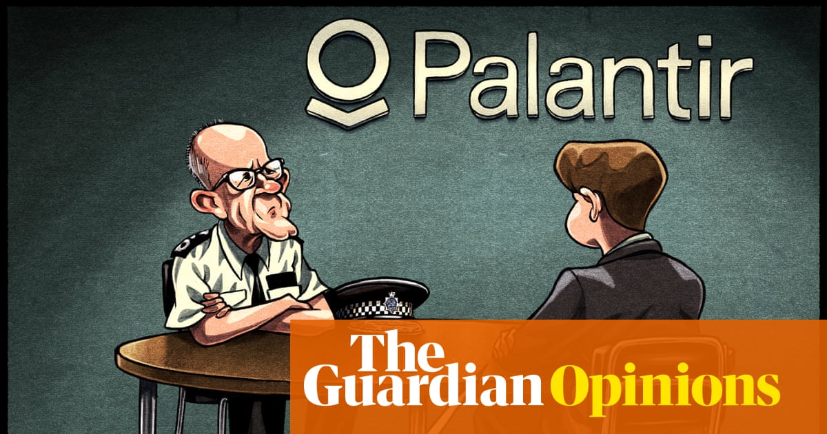 Ben Jennings on the Met’s interest in using Palantir AI technology – cartoon