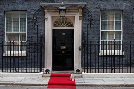 Larry the cat stands outside 10 Downing Street ahead of Ukrainian president Volodymyr Zelenskyy’s visit on Thursday.