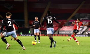 Southampton’s Ryan Bertrand shoots.