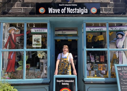 ‘The Brontës are still so alive here’ … Diane Park, owner of Haworth bookshop Wave of Nostalgia.