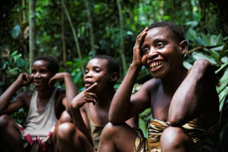 Group of Baka pygmy women
