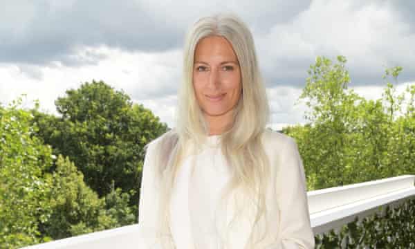 The silver-haired deputy editor of British Vogue, Sarah Harris, seen at Wimbledon this week.