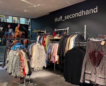 Clothes hanging up in UFF, Oslo