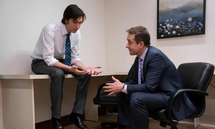 Nicholas Braun and Matthew Macfadyen in Succession, set in a sprawling media empire.