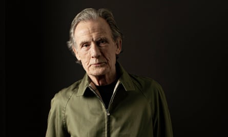 ‘A modernist? I do subscribe to that ethos’: Bill Nighy in a Golfer jacket ‘with a zip that goes both ways’ by Grenfell and a turtle neck by Sunspel.