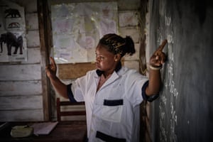 Benedicta, a teacher at La Fe in Equatorial Guinea