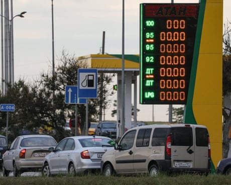 Ukraine war briefing: Russia’s Peskov admits ‘certain problems’ with fuel supplies after energy sites targeted