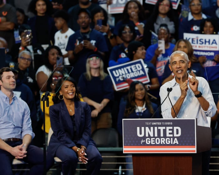 Obama brings star power for Democratic midterms to suburban Atlanta