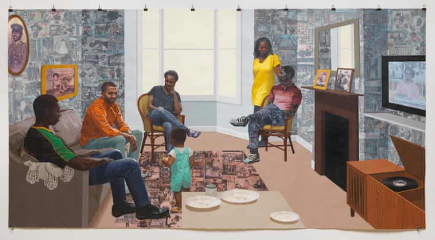 Remain, Thriving, 2018 by Njideka Akunyili Crosby,