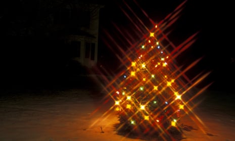 Xmas tree with lights