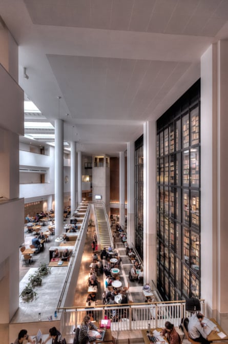 The interior of the British Library … Courtyards and event spaces will enhance its use.
