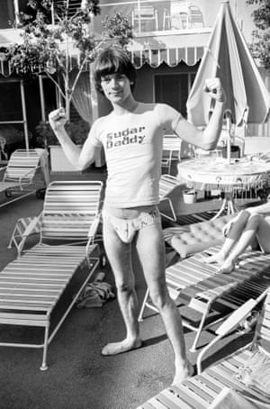Dee Dee Ramone at the Sunset Marquis Hotel, West Hollywood 1977