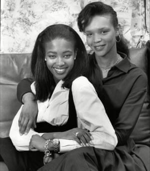 A young Campbell at her home in Streatham with mother Valerie