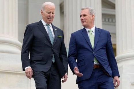 Joe Biden will meet with the House speaker Kevin McCarthy on Tuesday to discuss the debt ceiling.