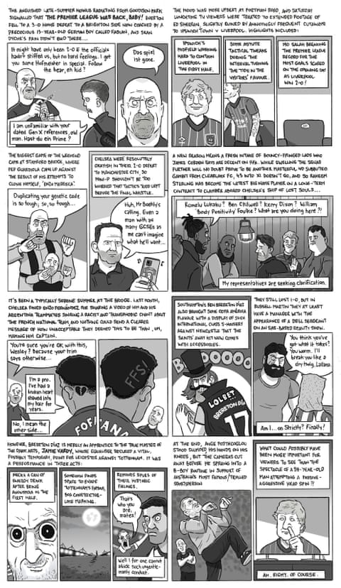 David Squires on ... the Premier League’s opening weekend, panel 1