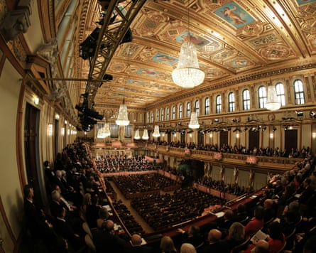 The Vienna Philharmonic Orchestra perform music including “Florence Price’s Rainbow Waltz” on 1 January 2026 in the world famous Musikverein concert hall.