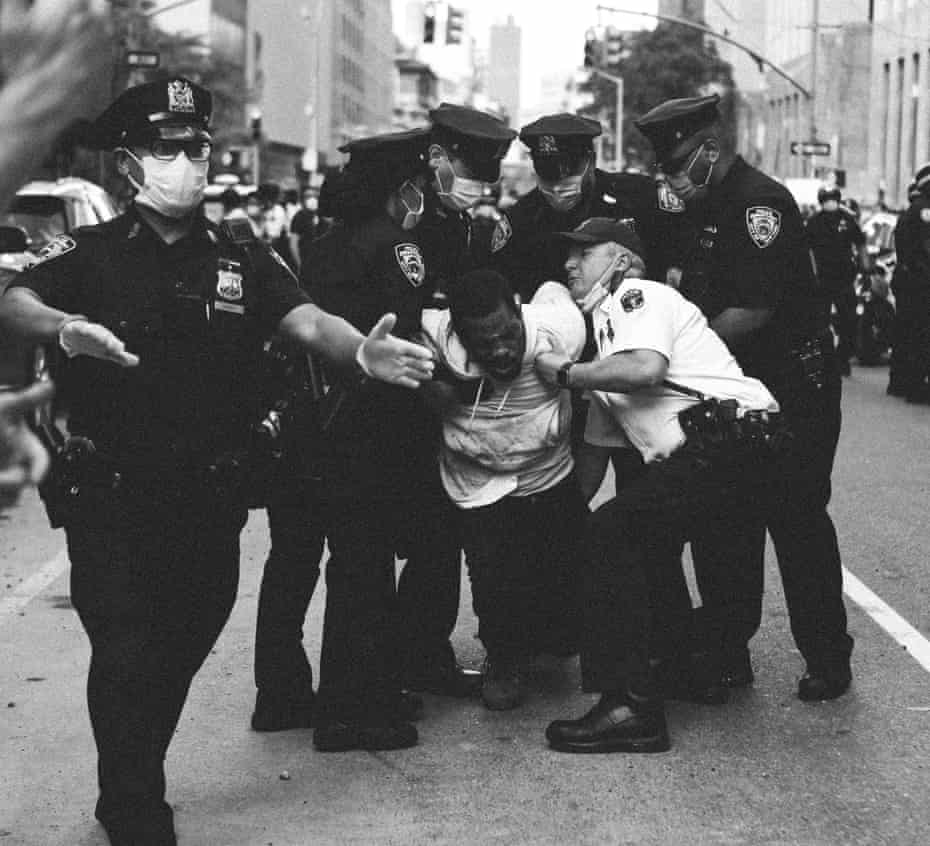 ‘I stopped wearing my Black Lives Matter T-shirt but still got arrested, punched and harassed’ … NYC Protest 5.29.20 by Mel D Cole.
