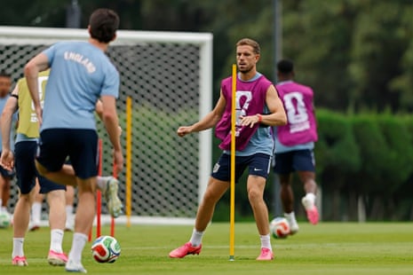 Jordan Henderson at the Pumas La Cantera training centre in Mexico City.