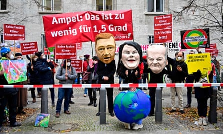 Climate activists in Berlin, Germany.