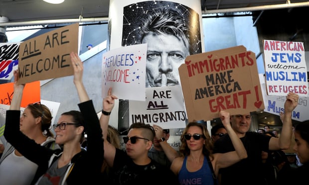 A rally at LAX, where Joss Whedon, Ellen Page, Kumail Nanjiani and Tim Robbins joined the protest.
