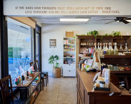 An interior position of a unit abstraction and hairsbreadth salon.