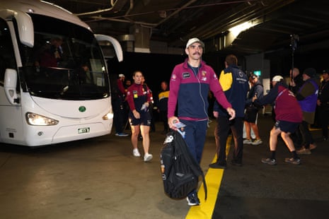 Charlie Cameron arrives at the MCG