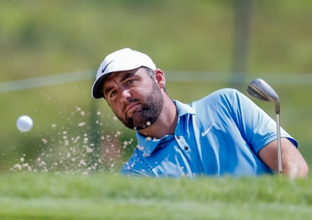 Scottie Scheffler during practice for the Tour Championship