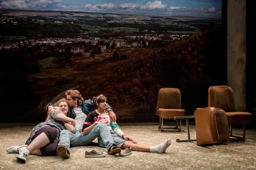 Limited horizons … Gemma Dobson as Sue, James Atherton as Bob and Taj Atwal as Rita.