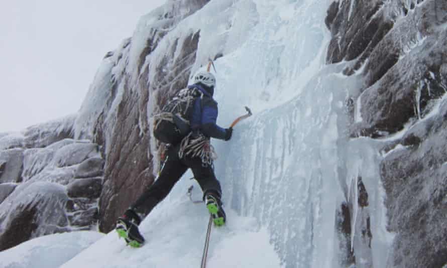 Ice climbing with Climb365 in the Highlands.