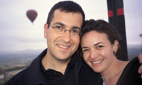 A photo of Dave Goldberg, the Facebook executive, who died suddenly on May 2, 2015. He is pictured with his wife Sheryl Sandberg. Photo posted by Sheryl Sandberg on facebook.