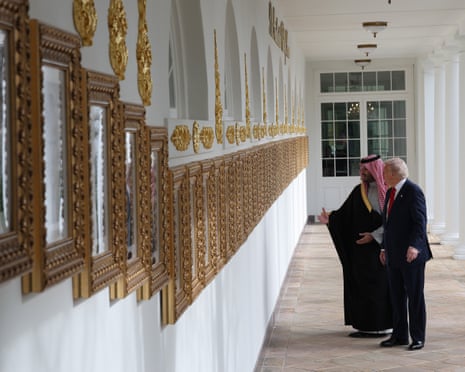 Trump is hosting the crown prince for meetings aimed at strengthening economic and defense ties.