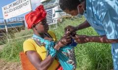 One more child gets the lifesaving jab as part of the  mass vaccination programme in Malawi.