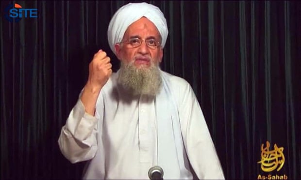 A still image from a video of Ayman al-Zawahiri released by Al-Qaida in 2012.