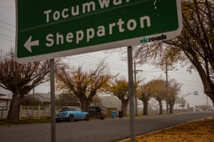 The main street of Tallygaroopna, Victoria