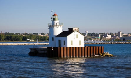 Cleveland Harbor lighthouse.
