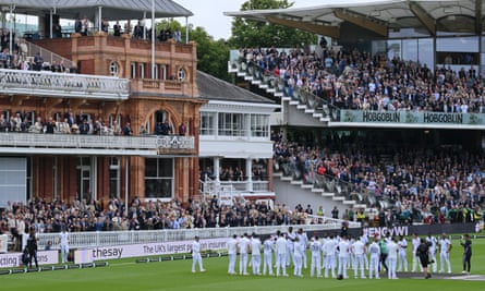 Jimmy Anderson is given a guard of honour on day three.