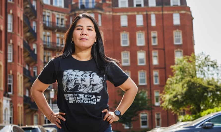 Anna Cauncera, a Filipino former domestic worker who escaped abuse and exploitation in the Qatari family.