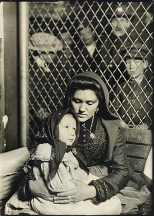 Mother and child, Ellis Island (Italian Madonna), circa 1907 Hine’s Ellis Island photographs are often praised for maintaining the integrity of his subjects, shooting them as individuals without exoticizing their pilgrimage