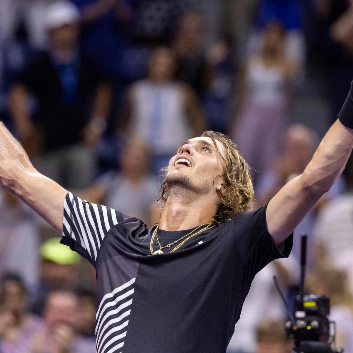 Alexander Zverev outlasts Jannik Sinner in US Open epic after fan ejected for slur | US Open Tennis 2023 | The Guardian