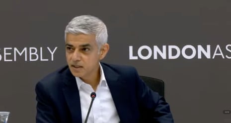 Sadiq Khan responding to Zack Polanski in London assembly