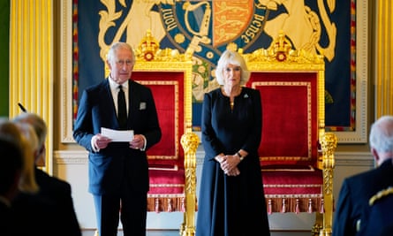 King Charles III and the Queen Consort at the Northern Ireland assembly, Hillsborough Castle, Co Down
