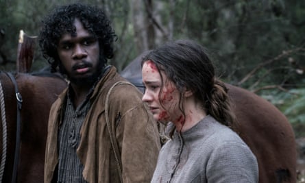 Grisly gothic thriller ... Baykali Ganambarr and Aisling Franciosi.