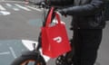 A DoorDash delivery person in Manhattan