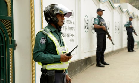 Security at Dhaka mosque
