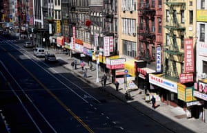 The Chinatown district in New York City this week