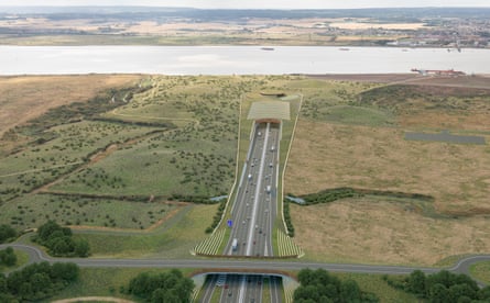An artist’s illustration of the Lower Thames Crossing road tunnel.