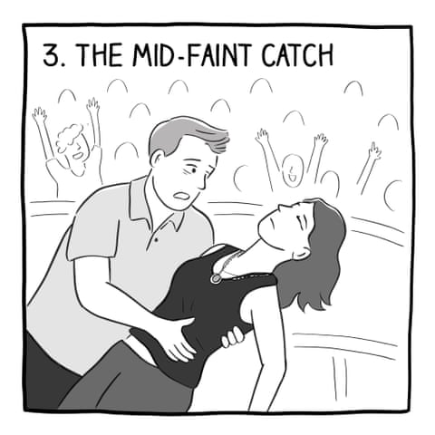 Sam Lau on what to do if you’re caught on Coldplay’s kiss cam – cartoon, panel 3