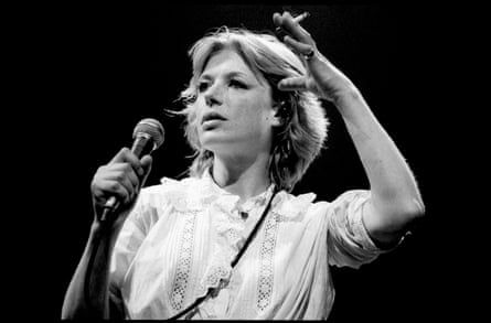 Faithful performing at the Dominion theatre, London, 1982
